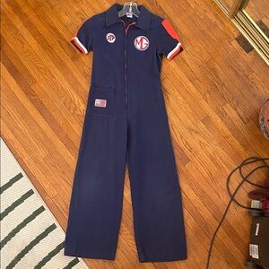 Vintage Navy Blue Jumpsuit kids size 12